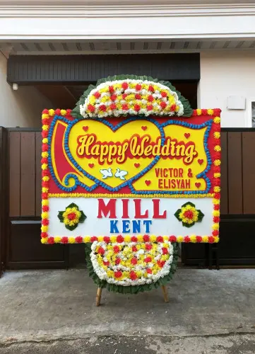 Papan Bunga Pernikahan gedebage